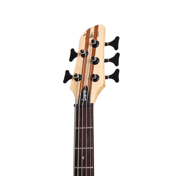 Tokai 'Legacy Series' 5-String Ash & Zebrano Neck-Through Contemporary Electric Bass Guitar (Natural Satin)-TL-CTNB5/5-NST