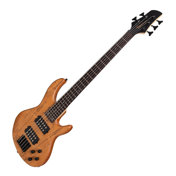 Tokai 'Legacy Series' 5-String Mahogany & Spalted Maple T-Style Contemporary Electric Bass Guitar (Natural Satin)-TL-CB4/5-NST