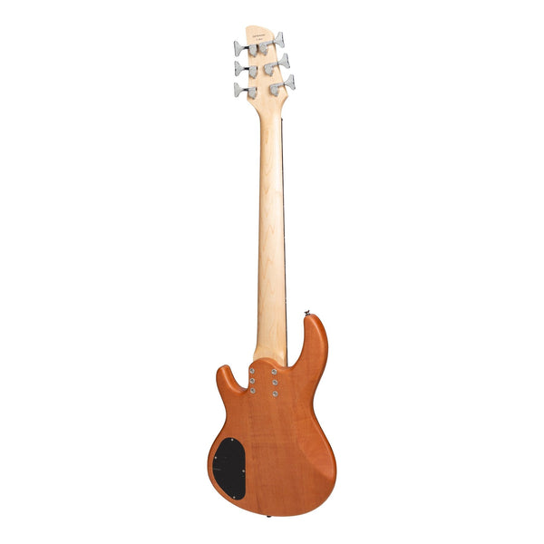Tokai 'Legacy Series' 6-String Mahogany & Zebrano T-Style Contemporary Electric Bass Guitar (Natural Satin)-TL-CB2/6-NST