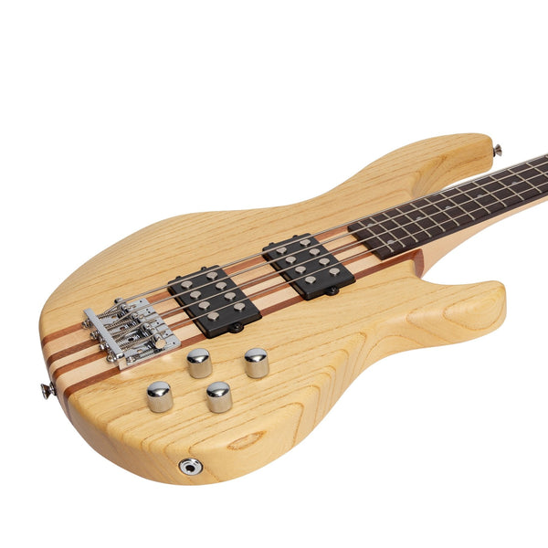 Tokai 'Legacy Series' Ash Neck-Through Contemporary Electric Bass Guitar (Natural Satin)-TL-CTNB3-NST