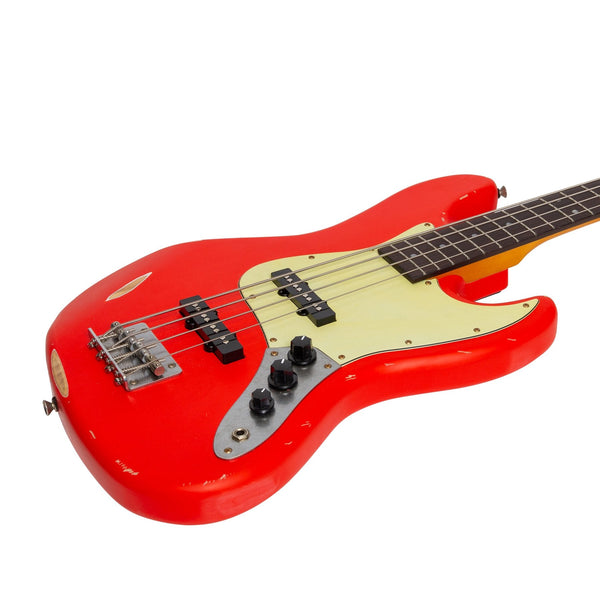 Tokai 'Legacy Series' JB-Style 'Relic' Electric Bass (Red)-TL-JBR-RED