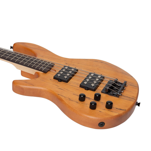 Tokai 'Legacy Series' Left Handed Mahogany T-Style Contemporary Electric Bass Guitar (Natural Satin)-TL-CB1L-NST