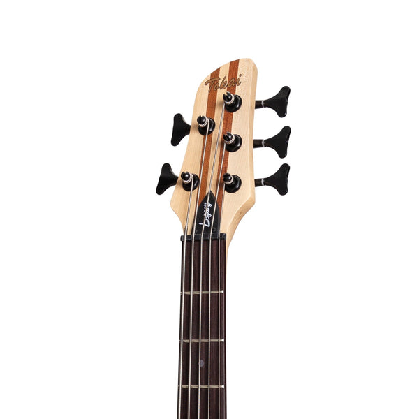 Tokai 'Legacy Series' 5-String Ash Neck-Through Contemporary Electric Bass Guitar (Natural Satin)-TL-CTNB3/5-NST