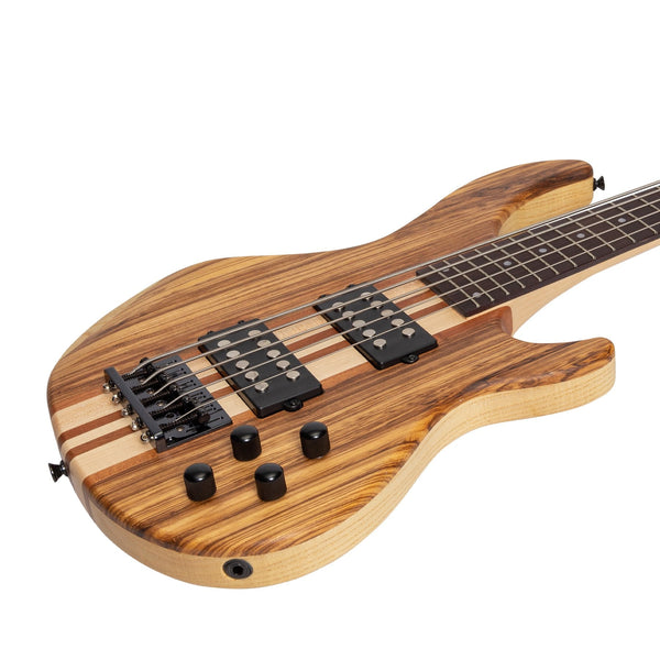 Tokai 'Legacy Series' 5-String Ash & Zebrano Neck-Through Contemporary Electric Bass Guitar (Natural Satin)-TL-CTNB5/5-NST