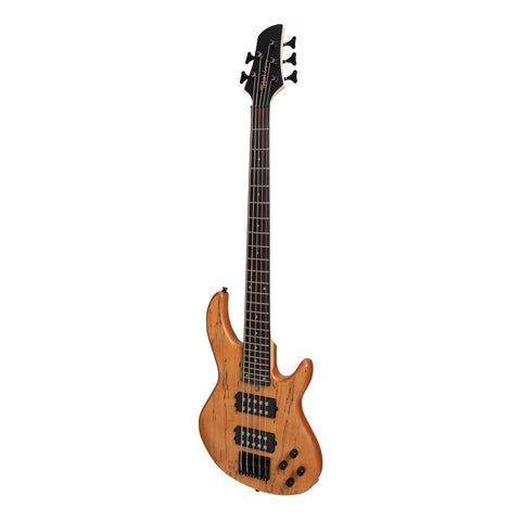 Tokai 'Legacy Series' 5-String Mahogany & Spalted Maple T-Style Contemporary Electric Bass Guitar (Natural Satin)-TL-CB4/5-NST