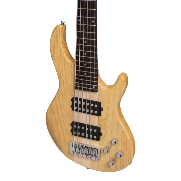 Tokai 'Legacy Series' 6-String Ash Neck-Through Contemporary Electric Bass Guitar (Natural Satin)-TL-CTNB3/6-NST