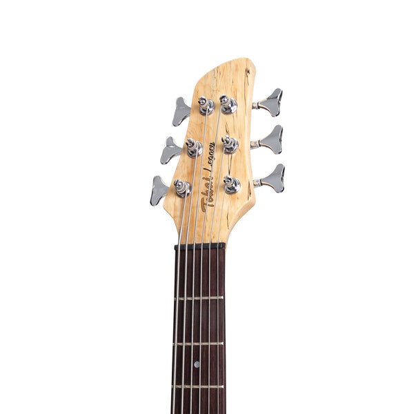 Tokai 'Legacy Series' 6-String Mahogany T-Style Contemporary Electric Bass Guitar (Natural Satin)-TL-CB1/6-NST