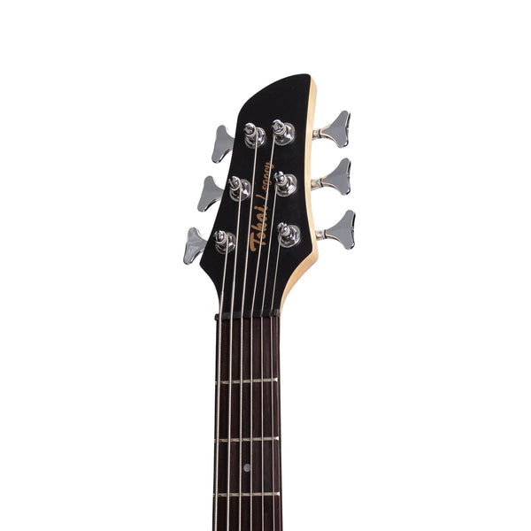Tokai 'Legacy Series' 6-String Mahogany & Zebrano T-Style Contemporary Electric Bass Guitar (Natural Satin)-TL-CB2/6-NST