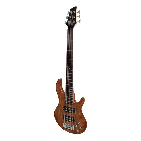 Tokai 'Legacy Series' 6-String Mahogany & Zebrano T-Style Contemporary Electric Bass Guitar (Natural Satin)-TL-CB2/6-NST