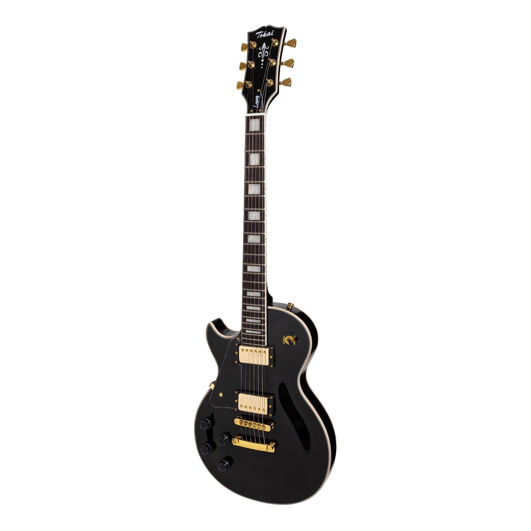 Tokai 'Legacy Series' Left Handed LP-Custom Style Electric Guitar (Black)-TL-LCL-BLK